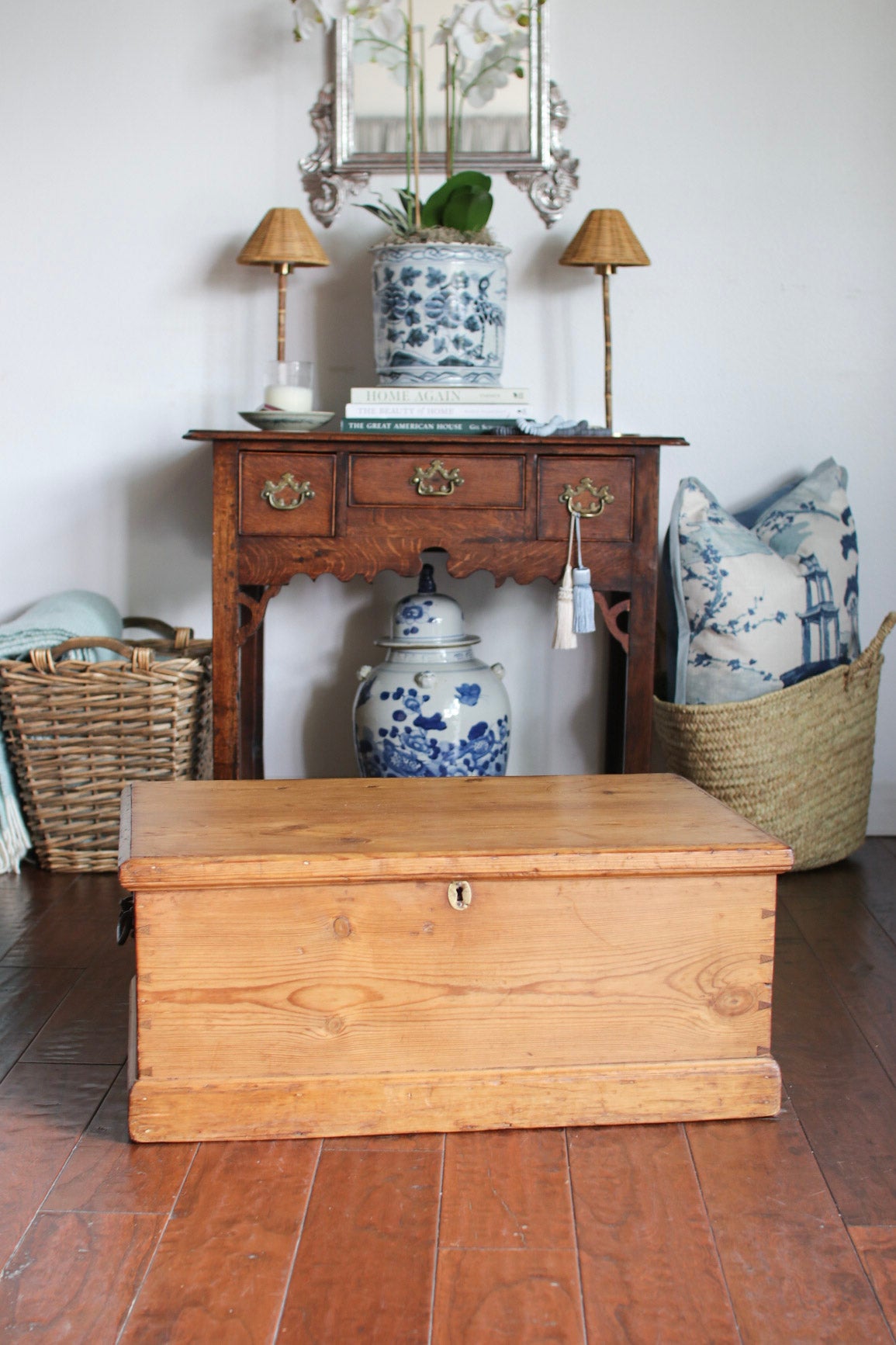 English Pine Blanket Box