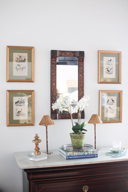 Set of Four French Bird Prints