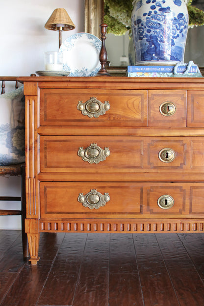 Louis XVI Commode with Ornate Pulls