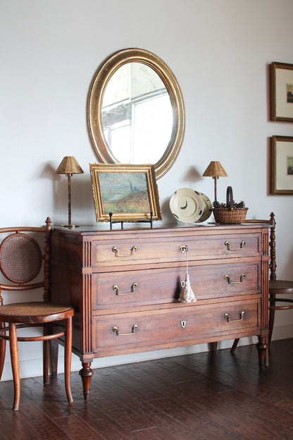 Antique French Louis XVI Walnut Commode