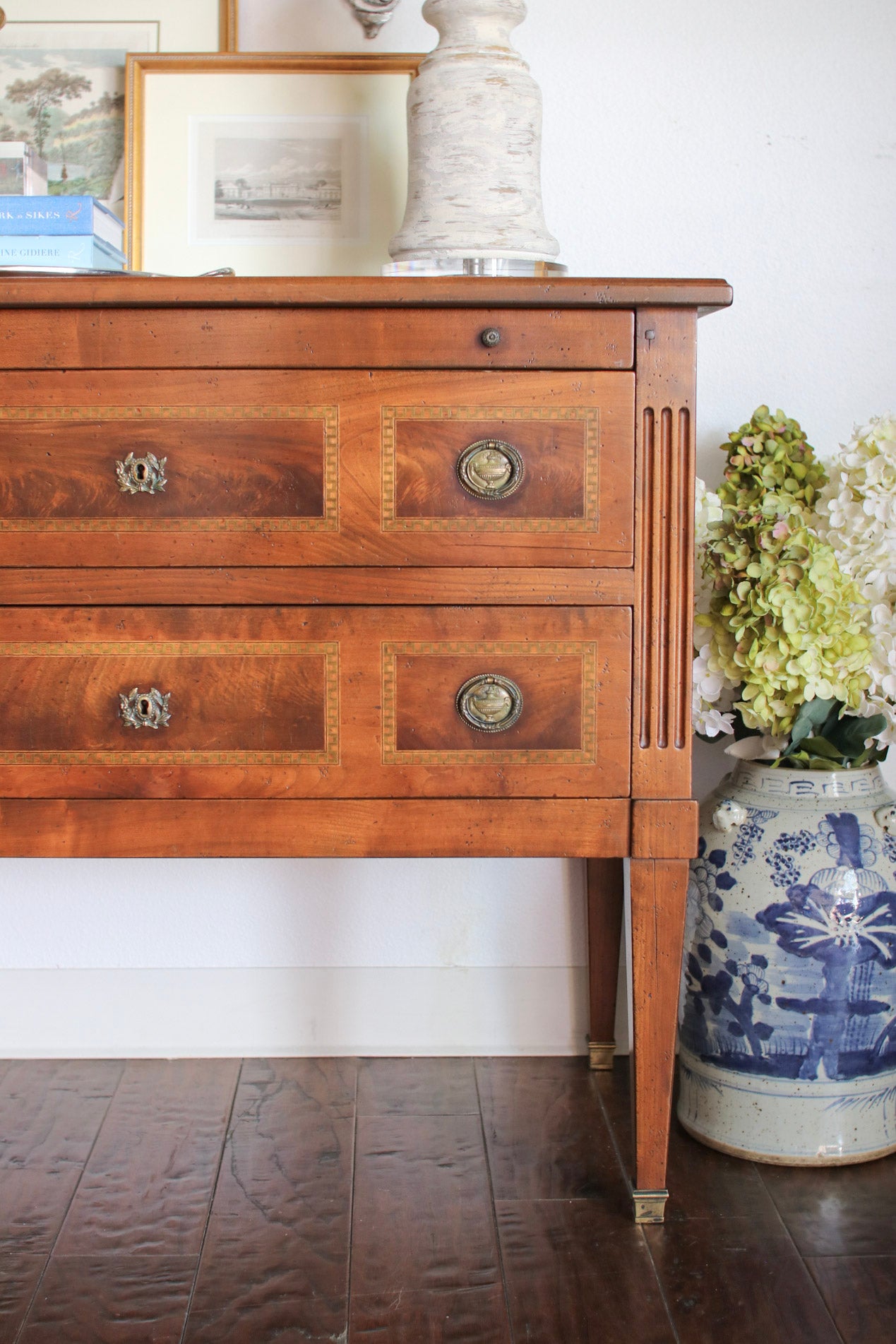French Louis XVI Secretary Chest with Inlay