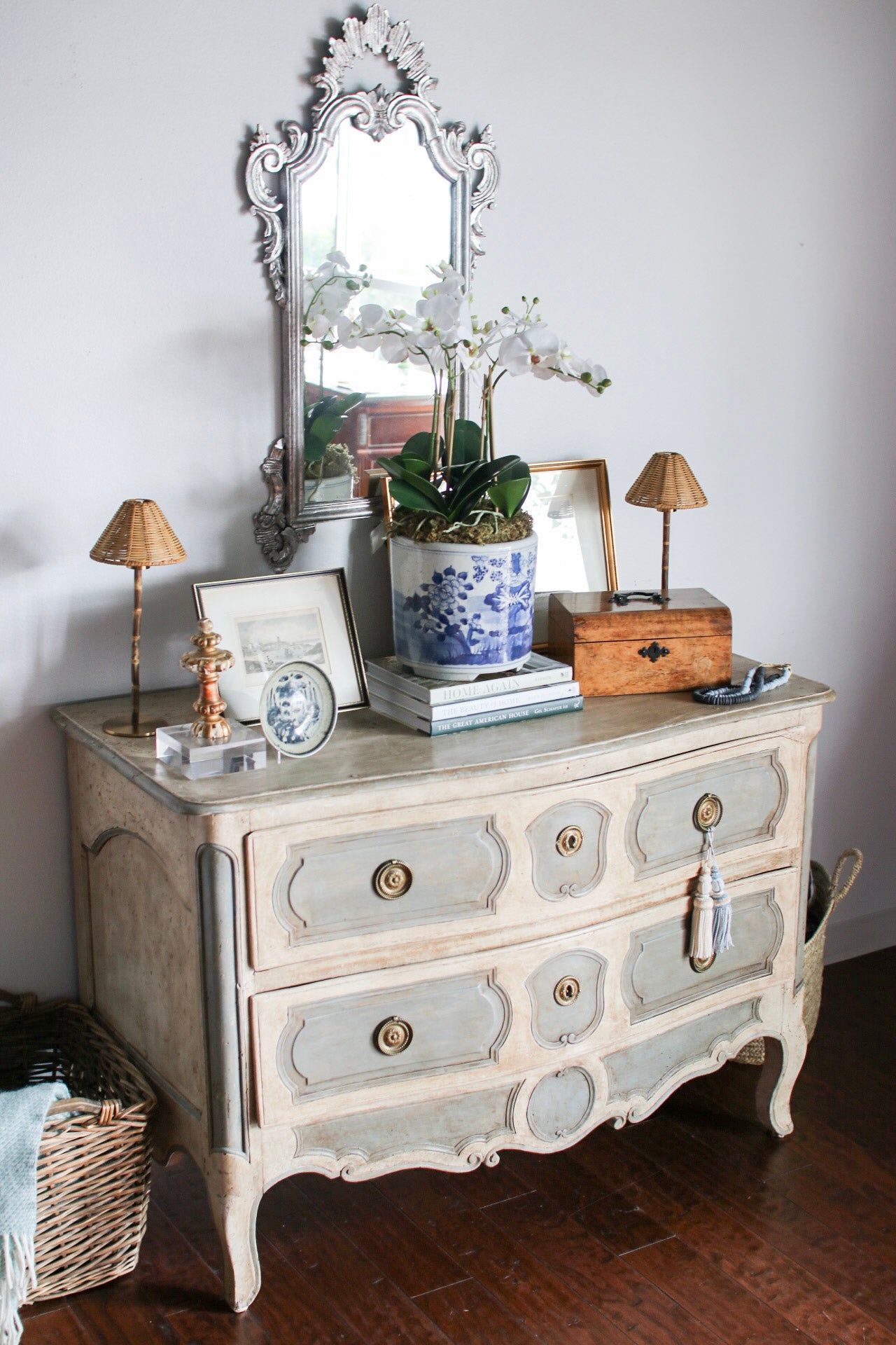 French Painted Regence Commode