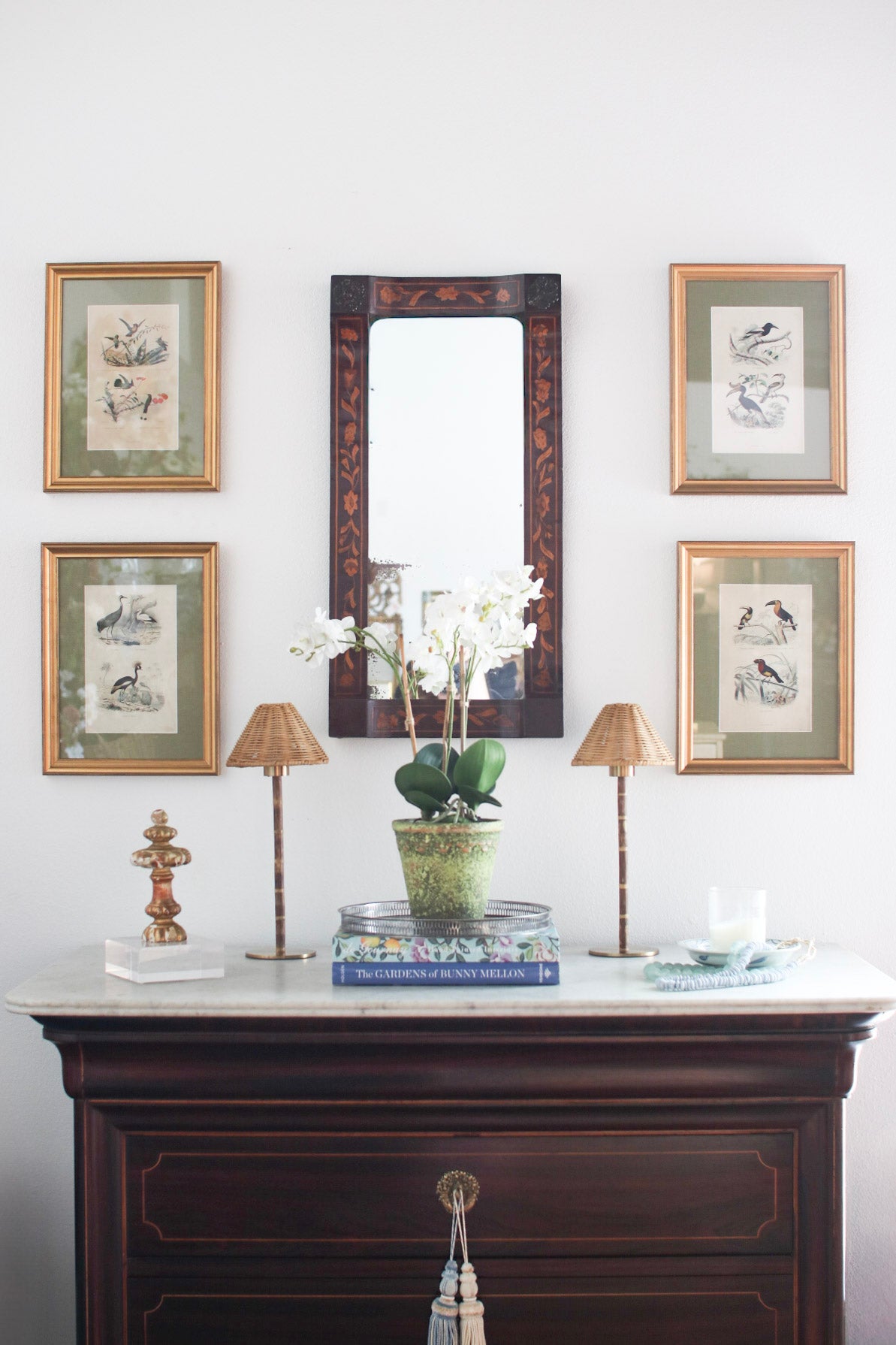 Set of Four French Bird Prints
