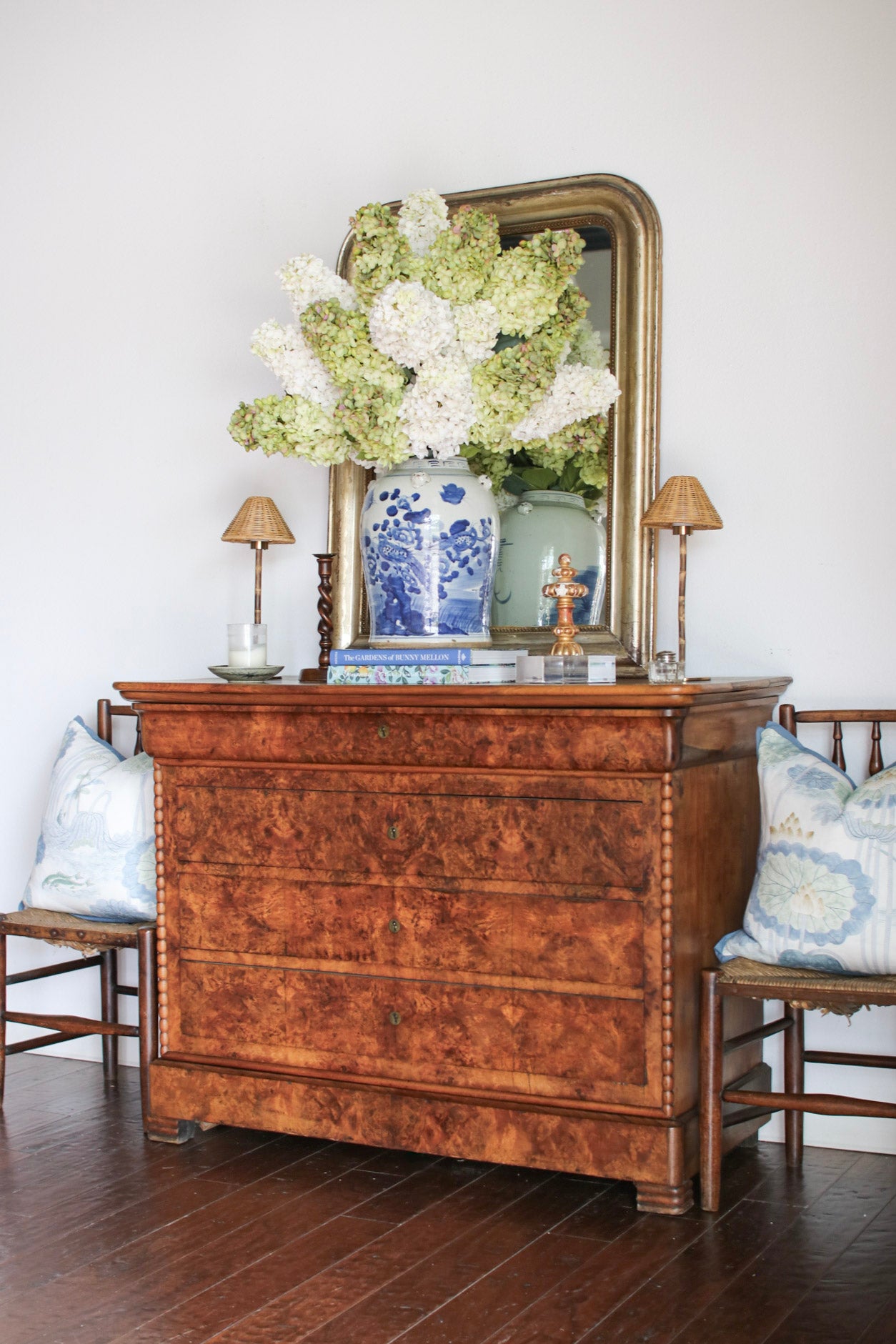 French Louis Phillipe Commode with Bobbin Detailing