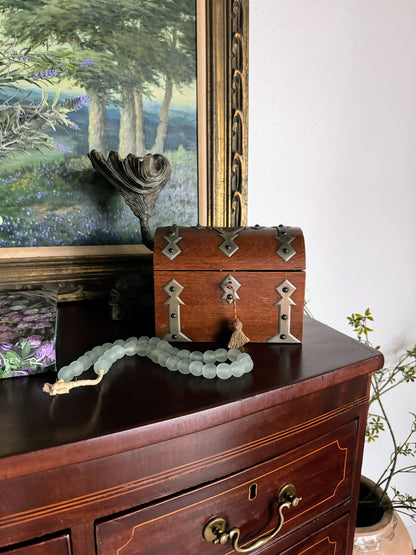 Wood Box with Brass