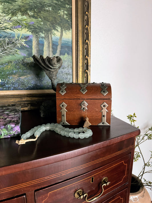 Wood Box with Brass