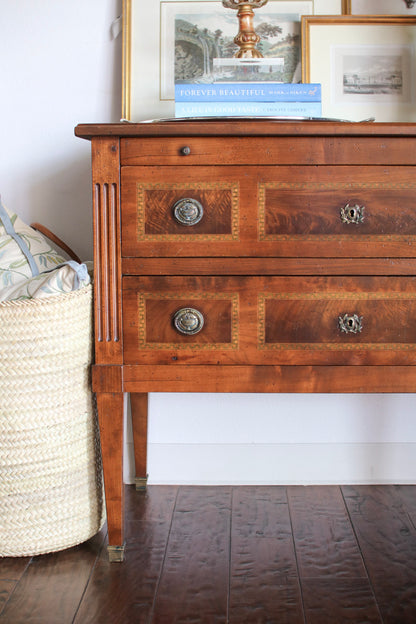 French Louis XVI Secretary Chest with Inlay