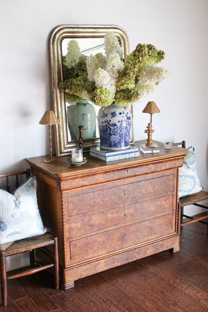 French Louis Phillipe Commode with Bobbin Detailing