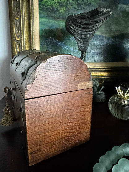 Wood Box with Brass