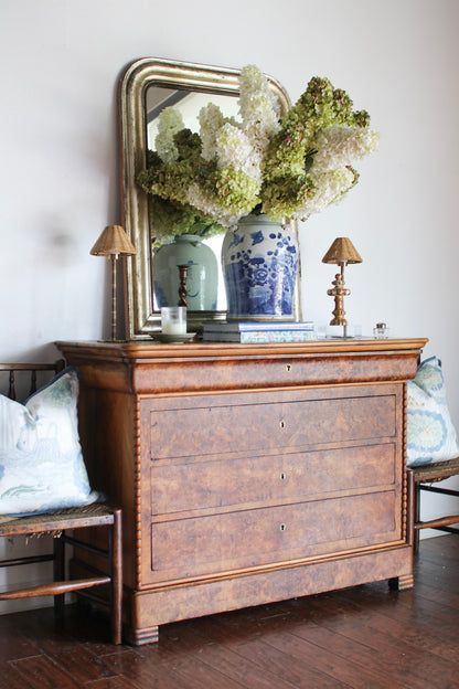 French Louis Phillipe Commode with Bobbin Detailing