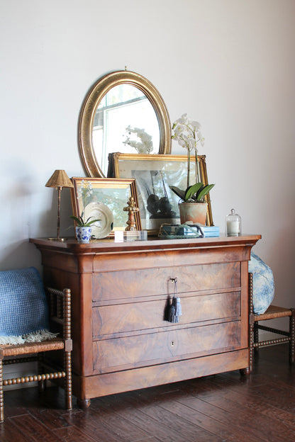 French Louis Philippe Walnut Commode