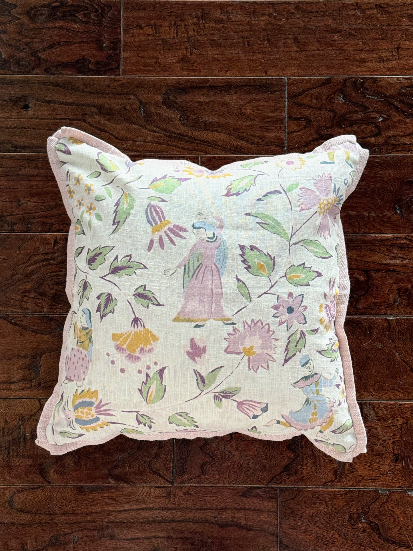 Custom Pillow: 18x18 Pink Chinoiserie