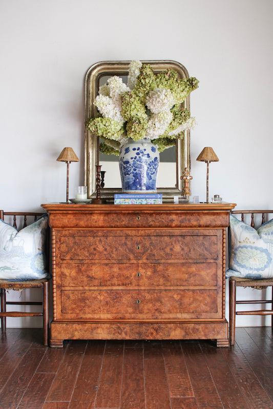 French Louis Phillipe Commode with Bobbin Detailing
