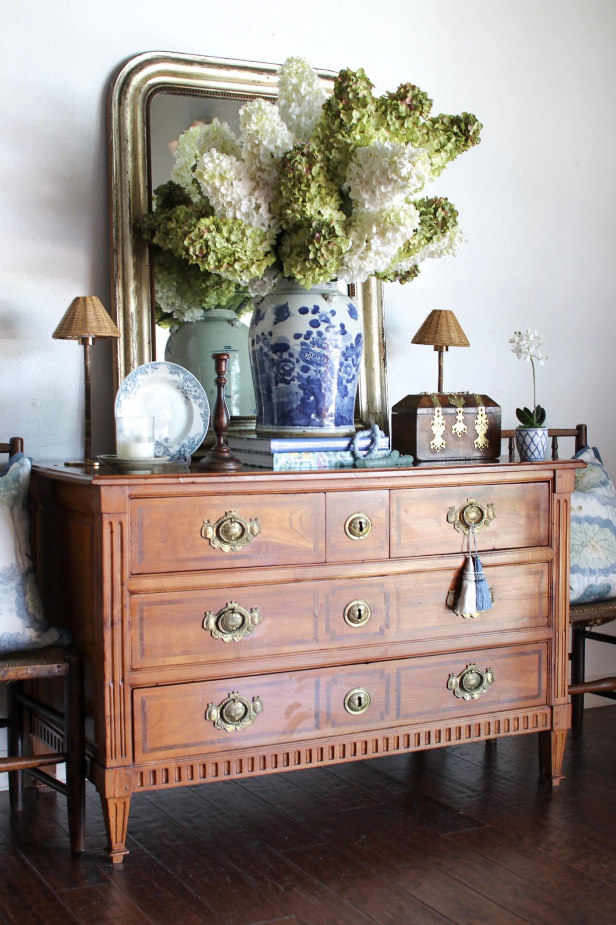 Louis XVI Commode with Ornate Pulls