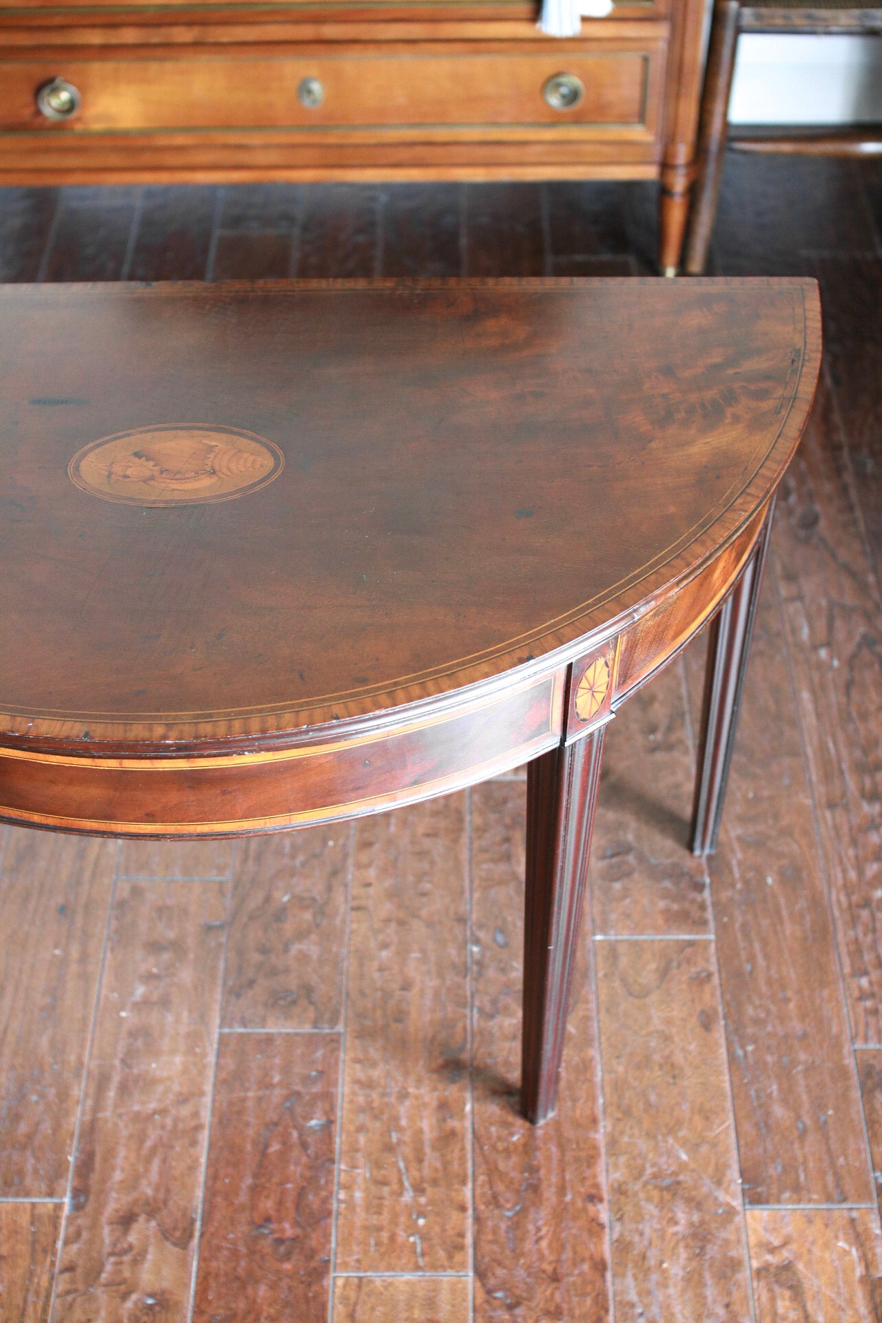 Georgian Demilune Card Table