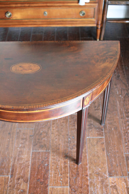 Georgian Demilune Card Table