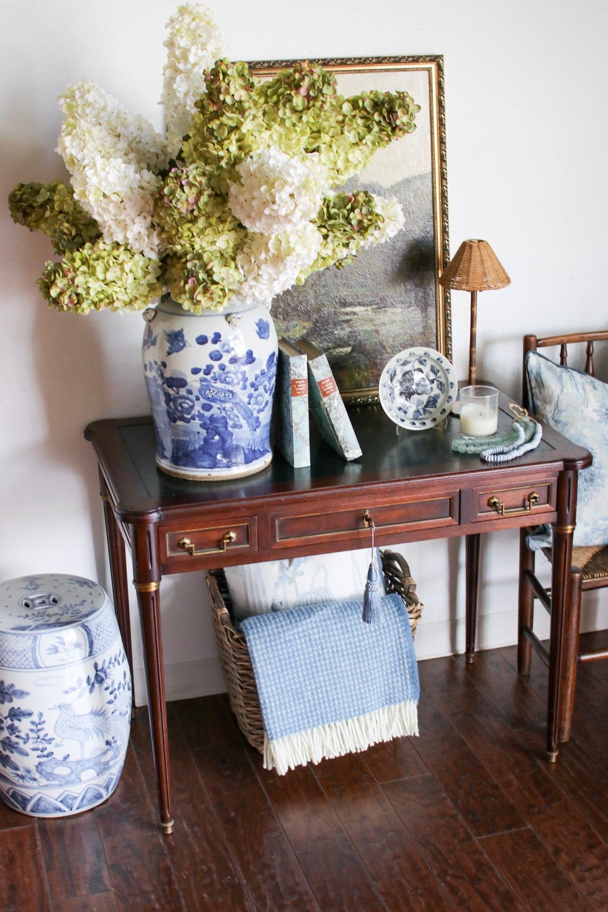 French Louis XVI Leather Top Desk