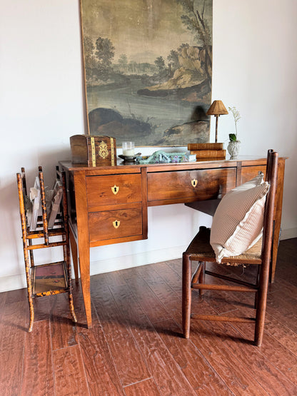 Antique Italian Desk with Shield Escutcheons