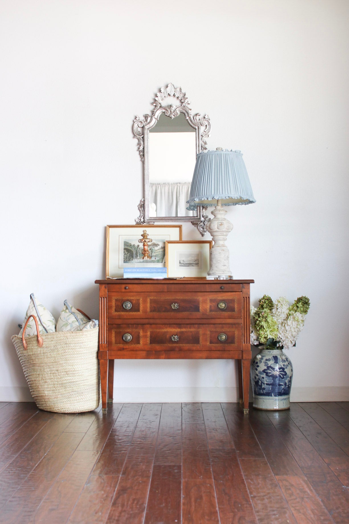 French Louis XVI Secretary Chest with Inlay