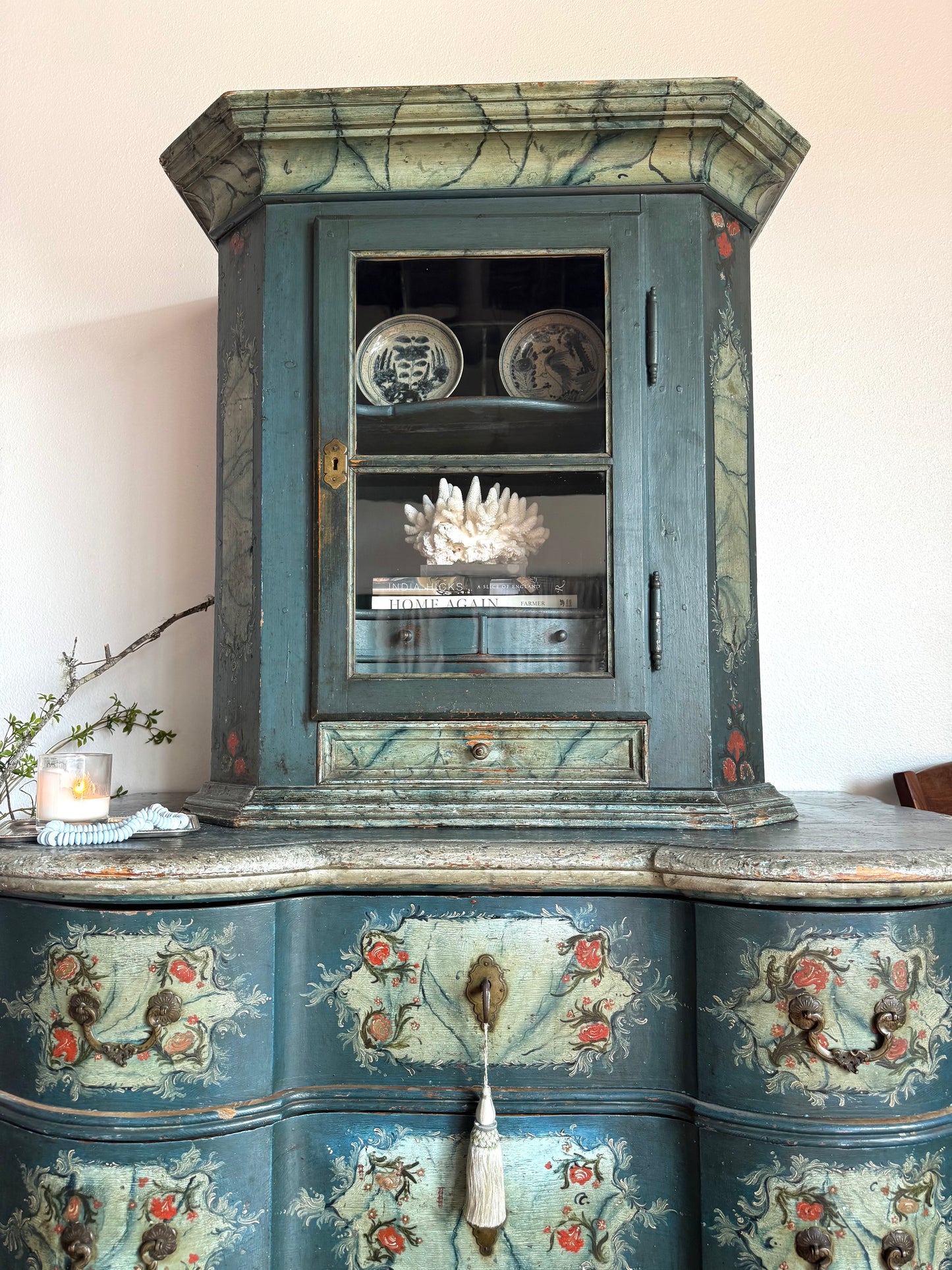 Antique Painted Austrian Alpine Commode