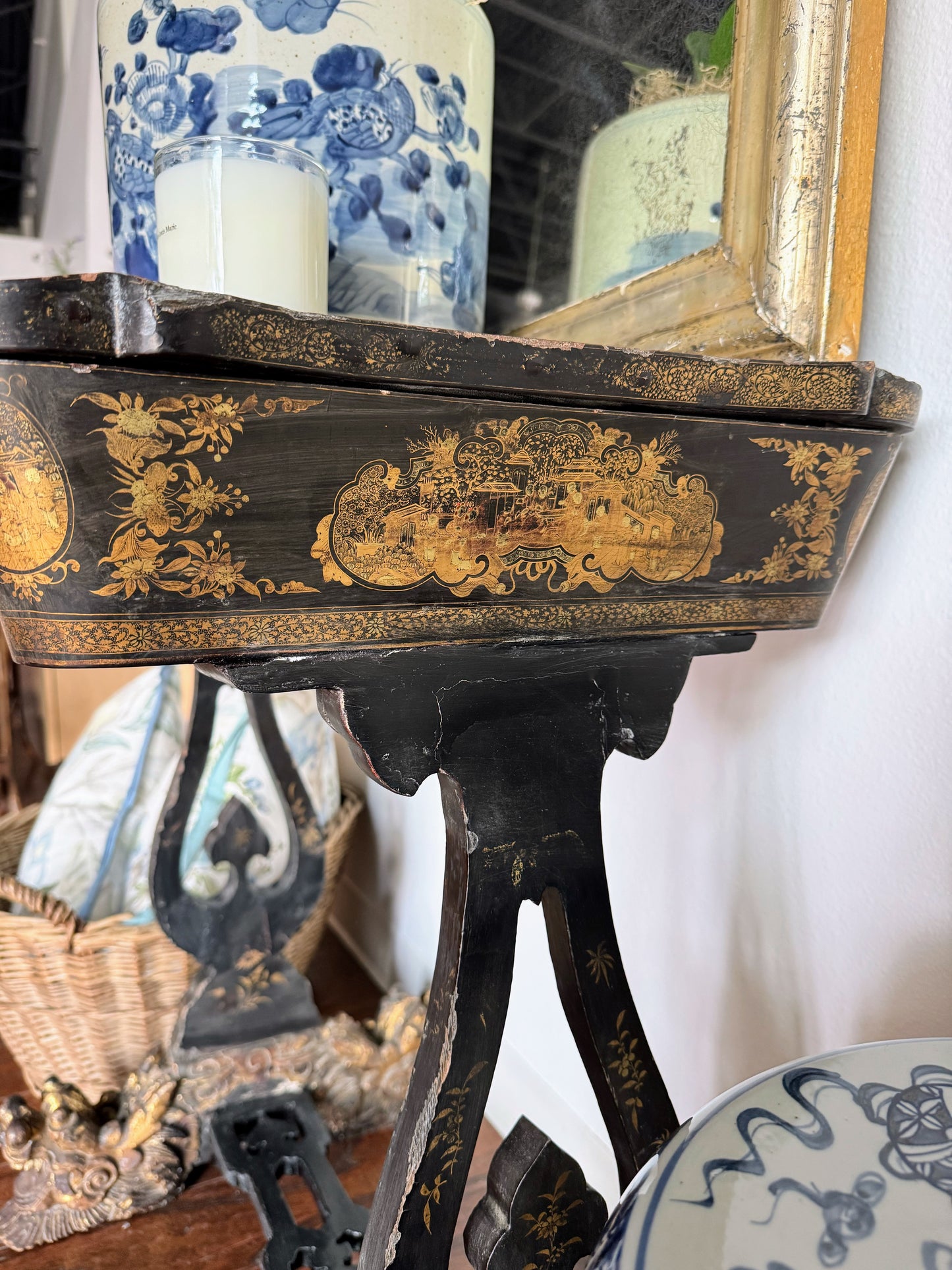 Antique Cantonese Sewing Table