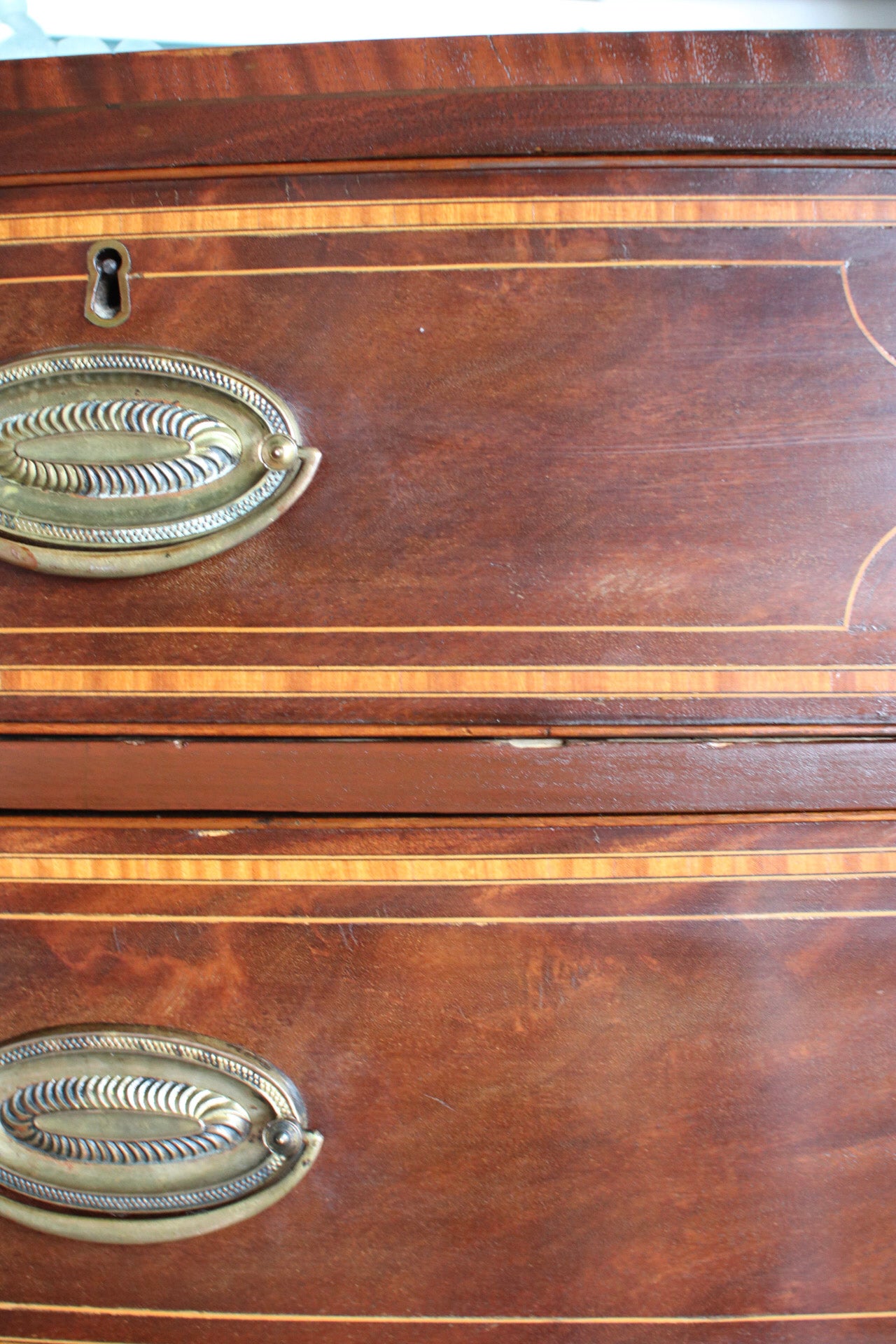 English Bowfront with String Inlay