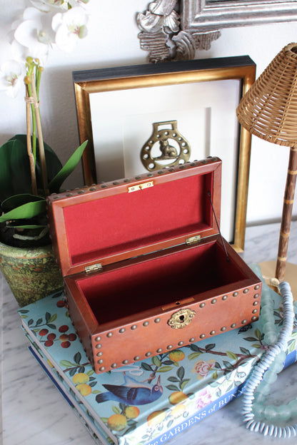 English Leather Stationery Box