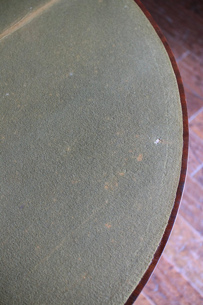 Georgian Demilune Card Table
