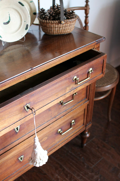 Antique French Louis XVI Walnut Commode