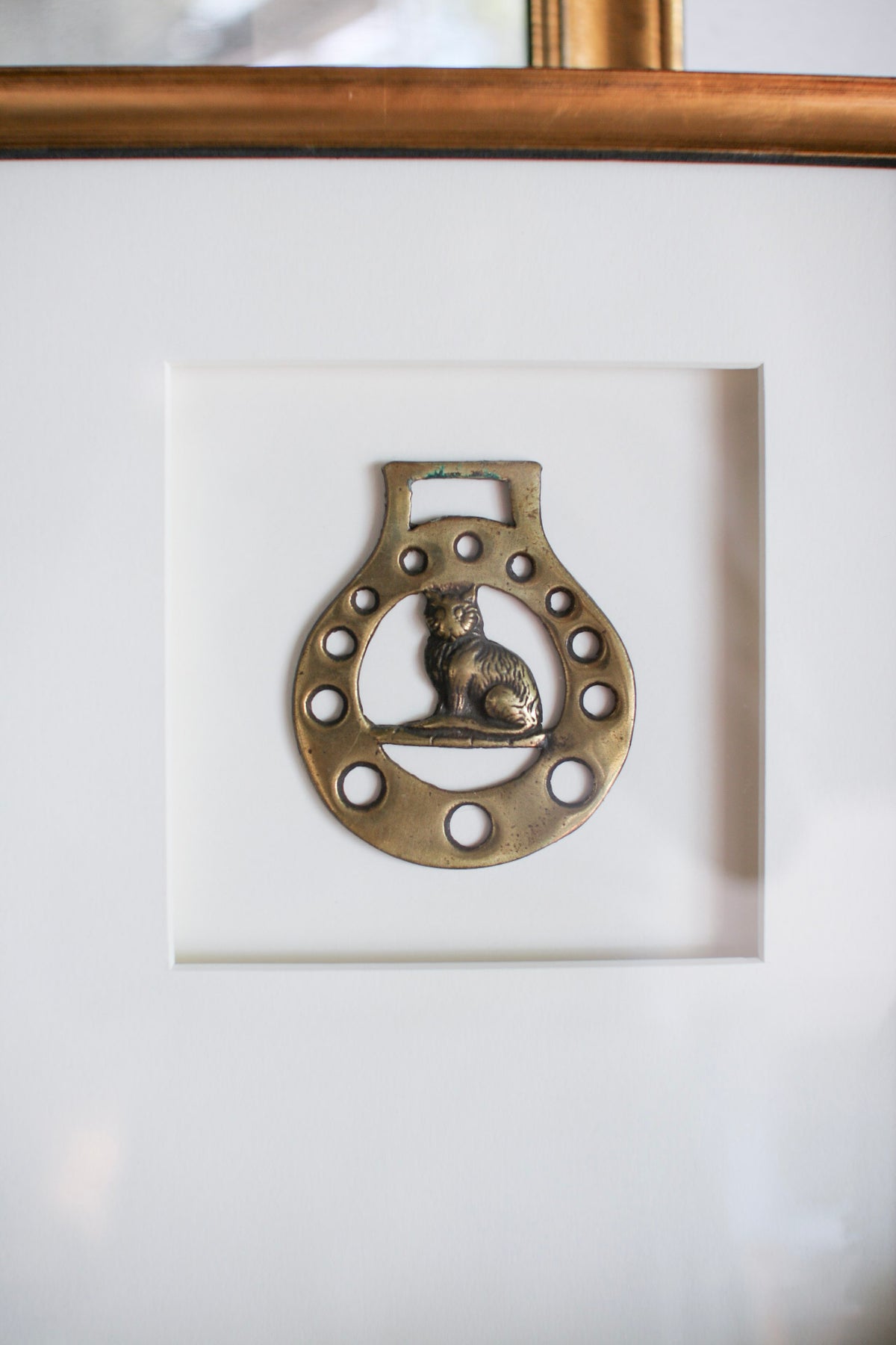 Framed English Horse Brass