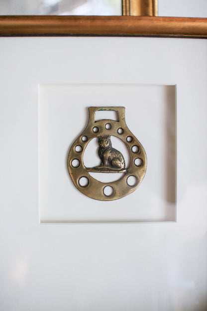 Framed English Horse Brass