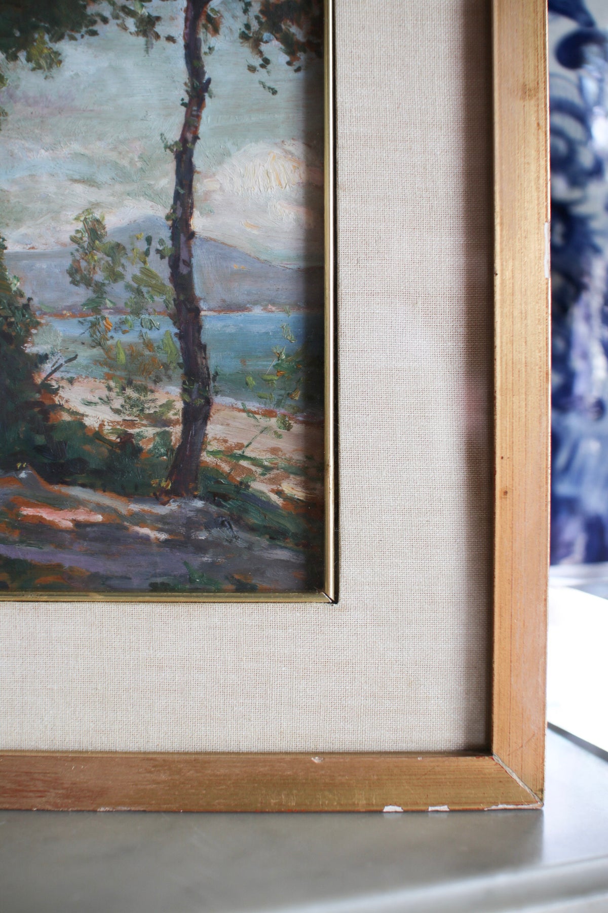 Italian Framed Tree Painting