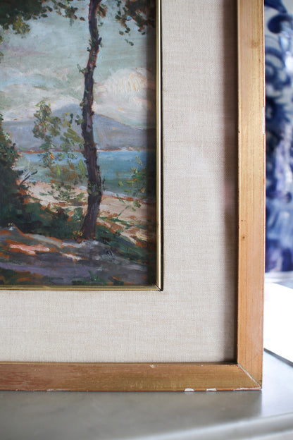 Italian Framed Tree Painting