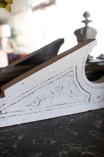 White French Finial Pediment