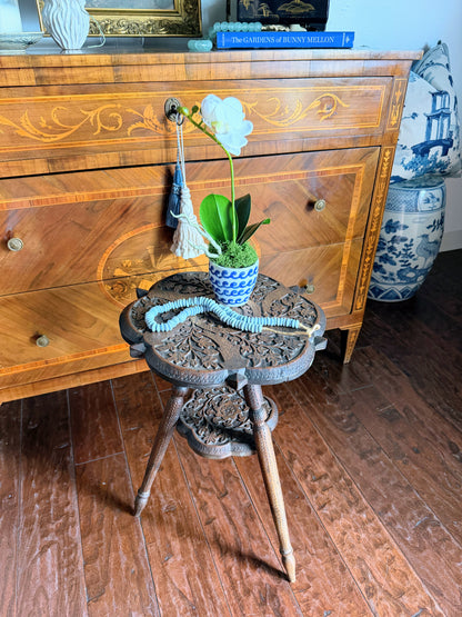 Carved English Side Table