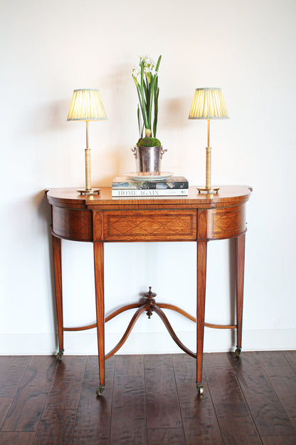 Antique English Flip Top Card Table