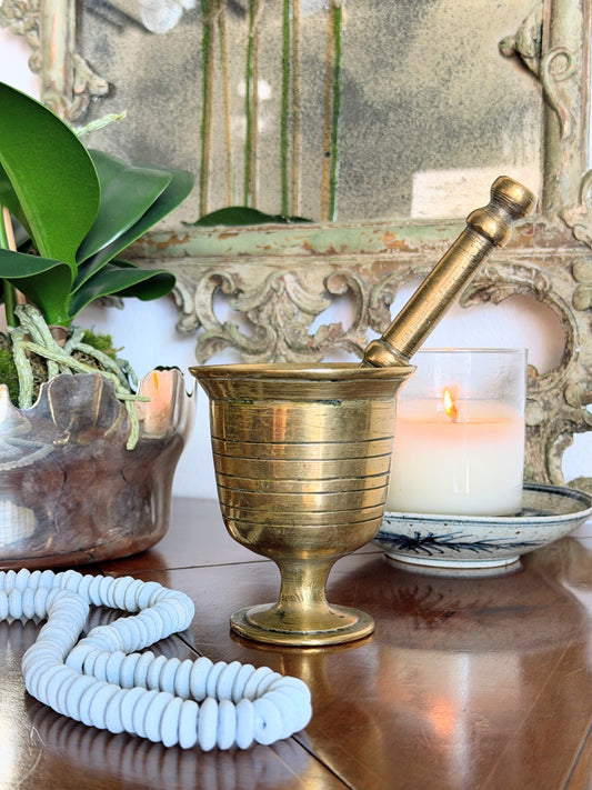 Brass Mortar & Pestle