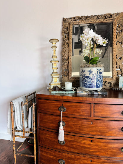 French Painted Candlestick