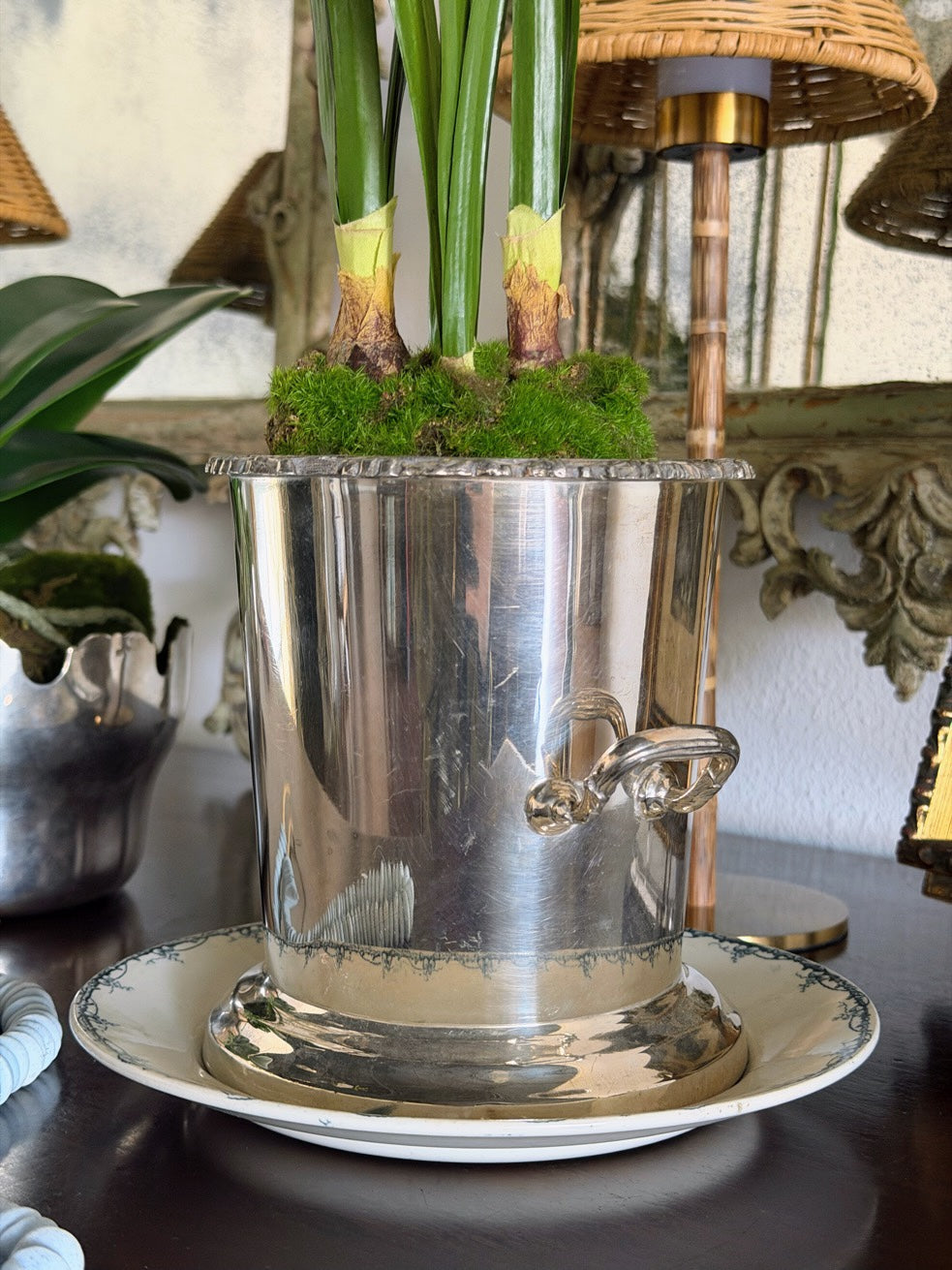 English Silver Wine Cooler