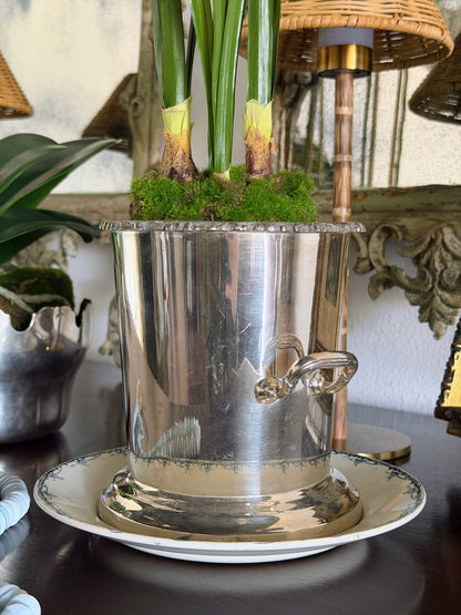 English Silver Wine Cooler