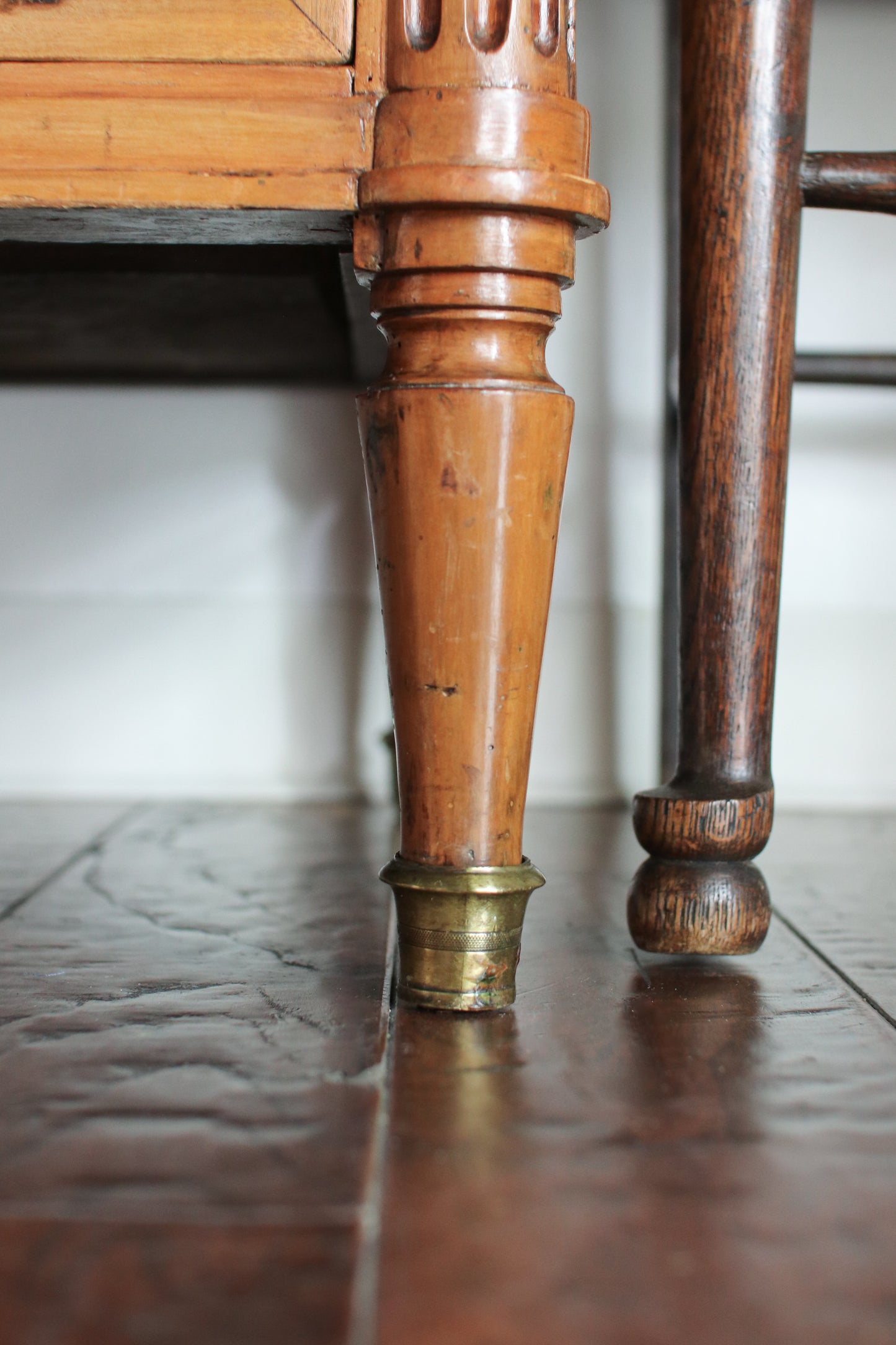 Antique French Louis XVI Grey Marble Top Commode