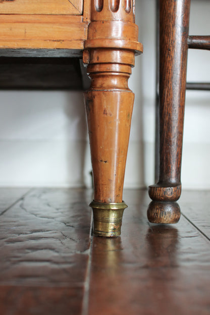 Antique French Louis XVI Grey Marble Top Commode