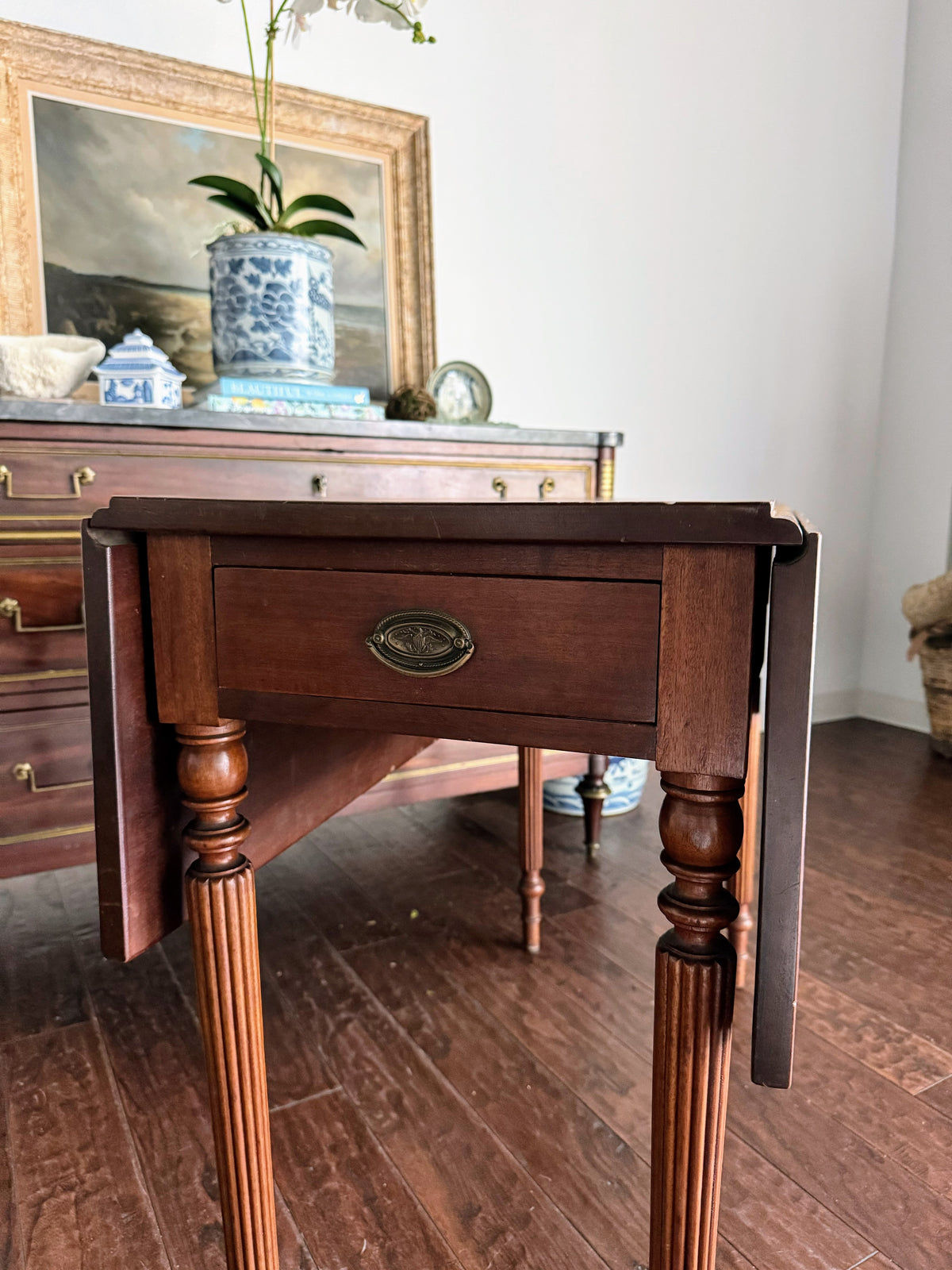 Antique American Drop Leaf Table
