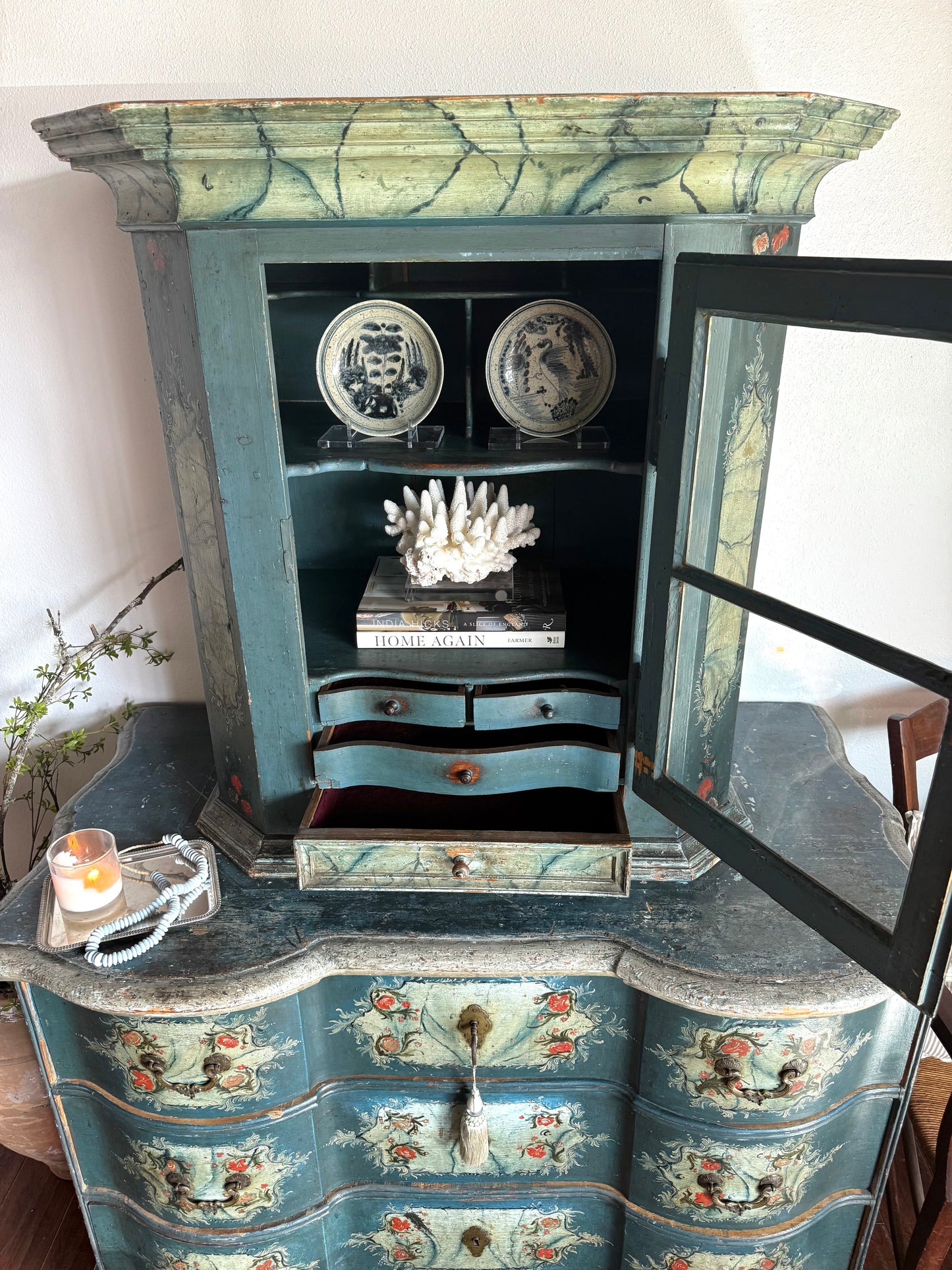 Antique Painted Austrian Alpine Commode