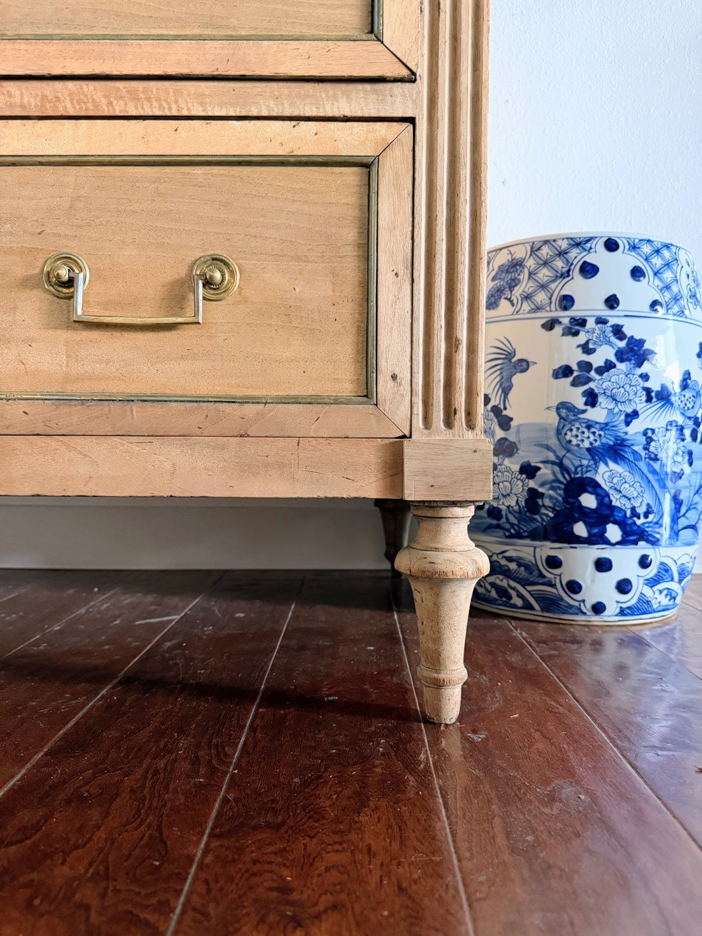 Antique Bleached French Louis XVI Commode