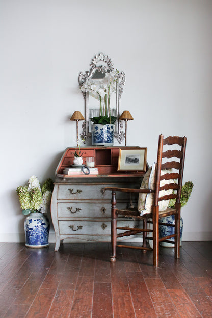 Antique Swedish Drop Front Secretary