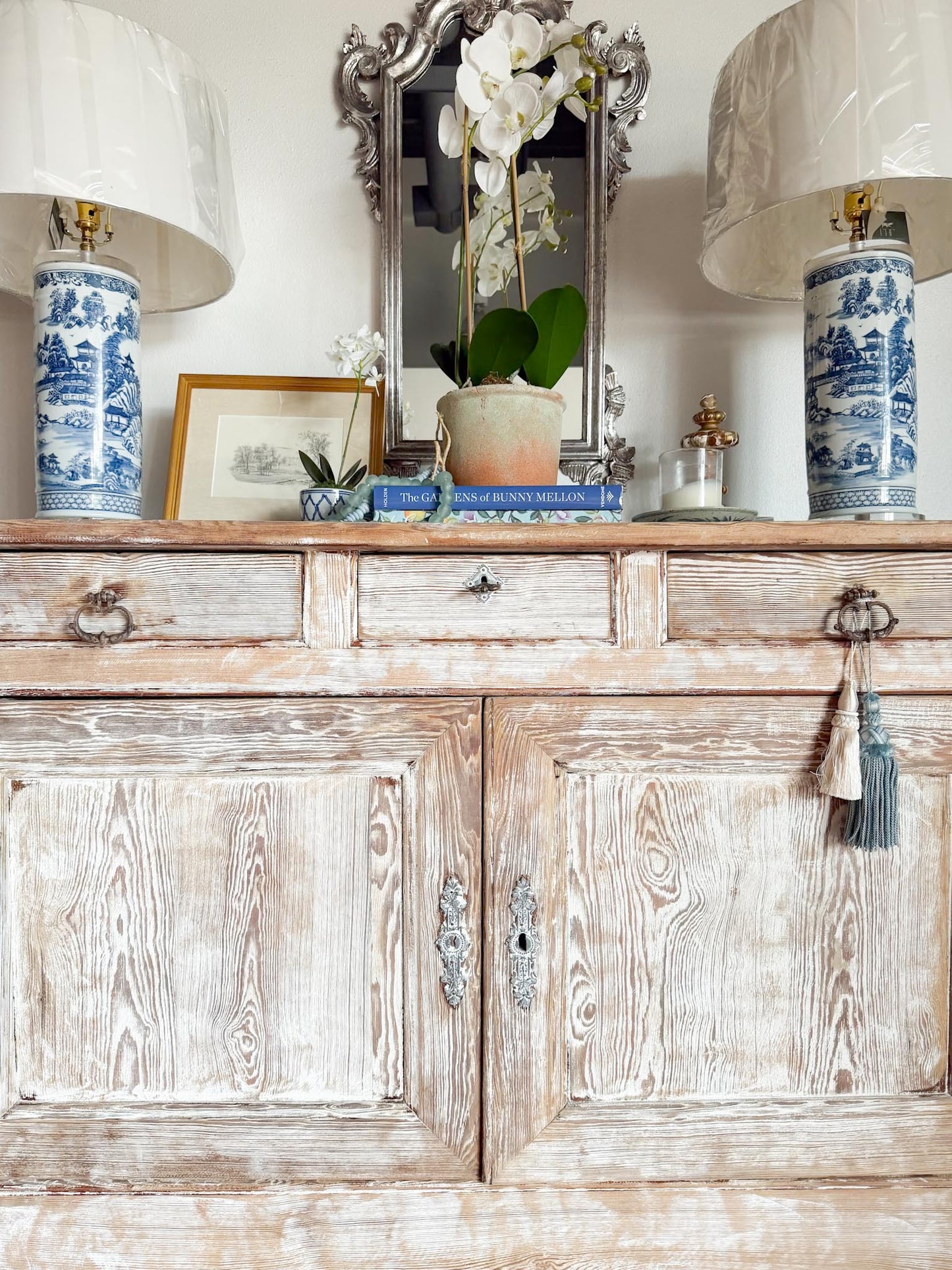 Bleached White Washed French Buffet
