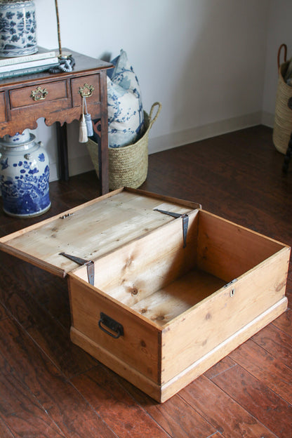English Pine Blanket Box