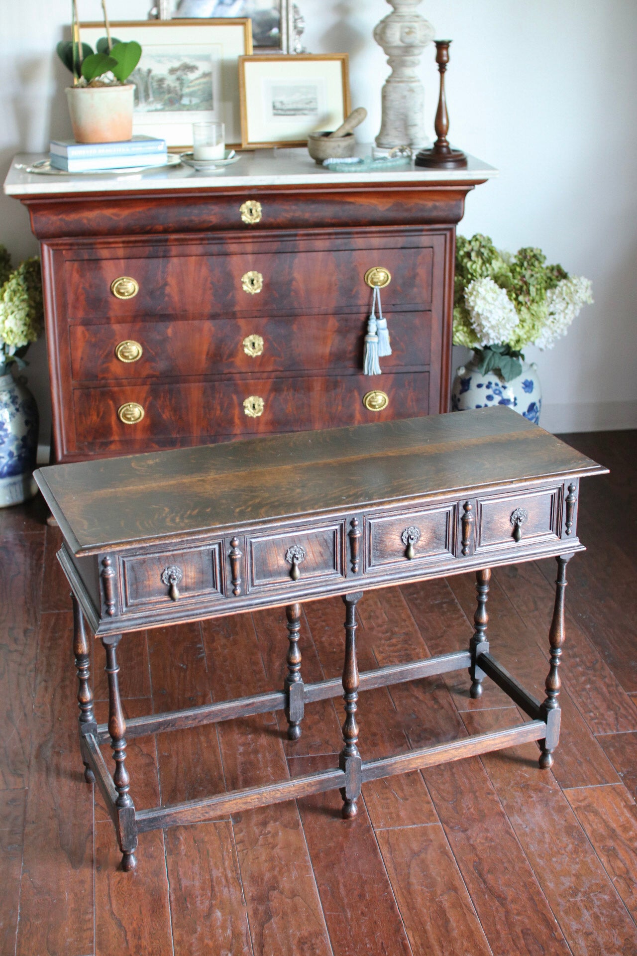 English Jacobean Style Console Table