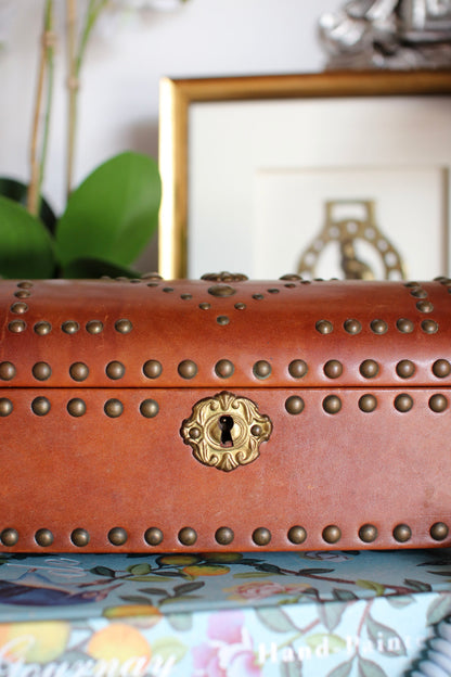 English Leather Stationery Box